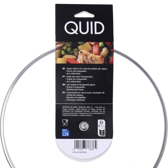 Tapa Vidrio Renova Quid 26 cm (12 Unidades)
