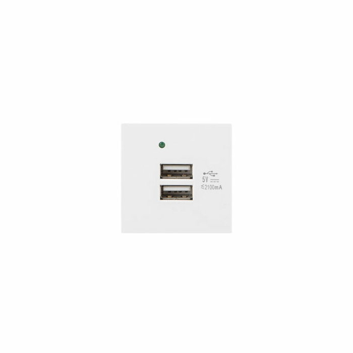 Adaptateur USB Lanberg AC-4545-2XUSB2.1-W Adaptateur USB Lanberg AC-4545-2XUSB2.1-W