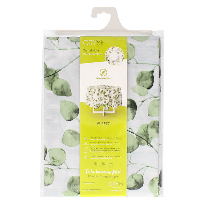 ORYX Nappe Ronde Ø140 cm Feuilles Vertes ORYX Nappe Ronde Ø140 cm Feuilles Vertes