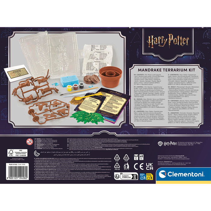 Clementoni Harry Potter Mandrágora Kit de Construction et Culture Jouet Éducatif 7 Ans et +