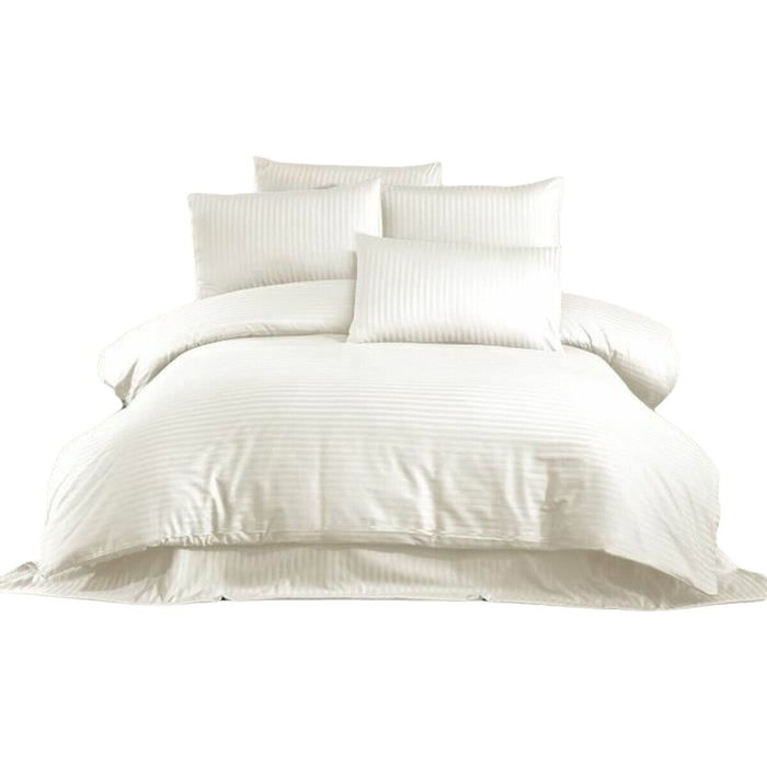 Parure de lit de couleur crème - 1 housse de couette 220 x 240 cm + 2 taies d'oreiller 60 x 60 cm Parure de lit de couleur crème - 1 housse de couette 220 x 240 cm + 2 taies d'oreiller 60 x 60 cm