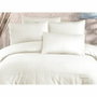 Parure de lit de couleur crème - 1 housse de couette 220 x 240 cm + 2 taies d'oreiller 60 x 60 cm