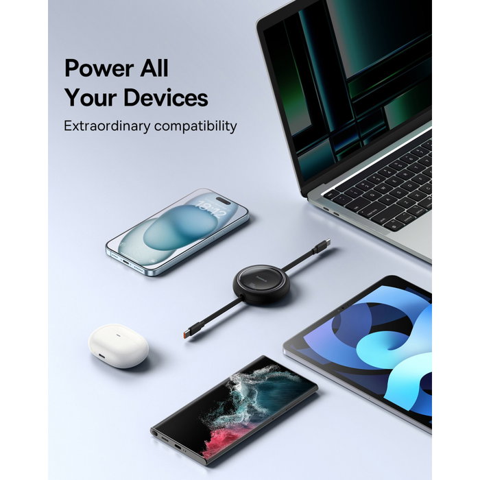 Baseus Free2Draw Câble rétractable USB-C vers USB-C 100W 1m