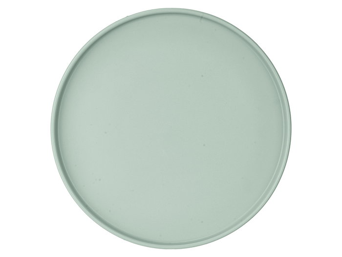 Vessia Assiette Plate 26 cm Céramique Couleur Verte (Set de 12)
