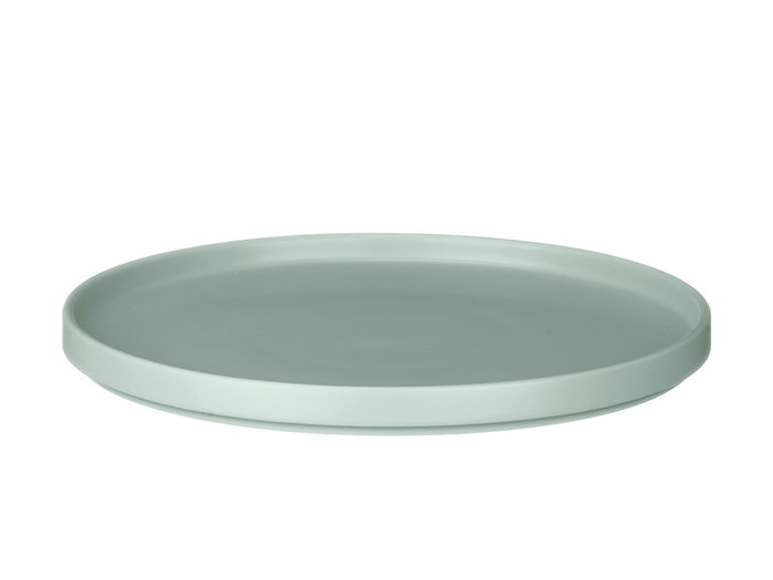 Vessia Assiette Plate 26 cm Céramique Couleur Verte (Set de 12)