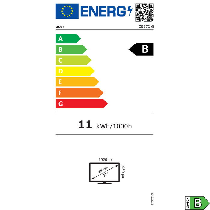 Monitor Gaming Acer UM.HB2EE.G06 27" Full HD LCD