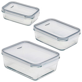Cook Concept Jeu de 3 récipients hermétiques pour four