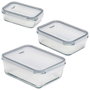 Cook Concept Jeu de 3 récipients hermétiques pour four