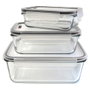 Cook Concept Jeu de 3 récipients hermétiques pour four