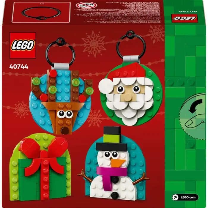 LEGO 40744 Sélection de Décorations de Noël - Jeu de Construction pour Enfants de 6 Ans et Plus avec Père Noël
