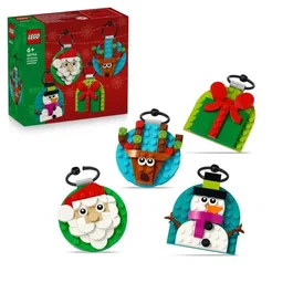 LEGO 40744 Sélection de Décorations de Noël - Jeu de Construction pour Enfants de 6 Ans et Plus avec Père Noël