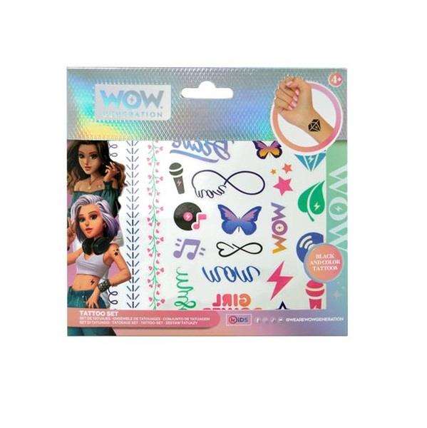 Kids Euroswan Set de tatouages Wow Generation avec plus de 50 motifs