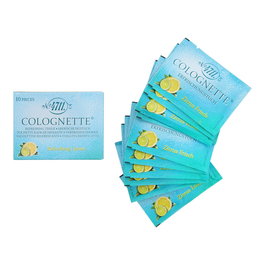 4711 Colognette Refreshing Lemon - Lingettes nettoyantes parfum citron rafraîchissant - Lot de 10 pièces