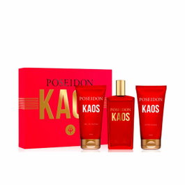 Poseidon Kaos Lot de 3 pièces Eau de Toilette, Gel Douche et Après-rasage