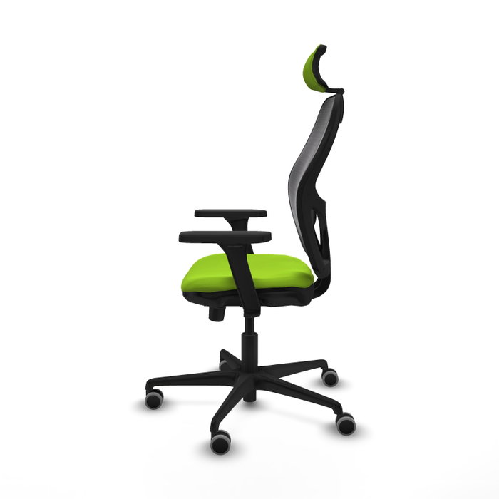 Piqueras Y Crespo Chaise de bureau Jorquera, Pistacho/Noir, Mécanisme Sincro/Traslack, Accoudoirs 3D Piqueras Y Crespo Chaise de bureau Jorquera, Pistacho/Noir, Mécanisme Sincro/Traslack, Accoudoirs 3D