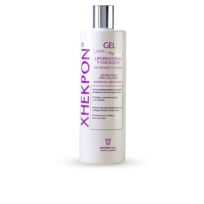 Xhekpon Gel Douche et Shampoing Corps & Cheveux 400 ml - Purifiant, Riche en Collagène pour Peaux et Cheveux Fragiles Xhekpon Gel Douche et Shampoing Corps & Cheveux 400 ml - Purifiant, Riche en Collagène pour Peaux et Cheveux Fragiles