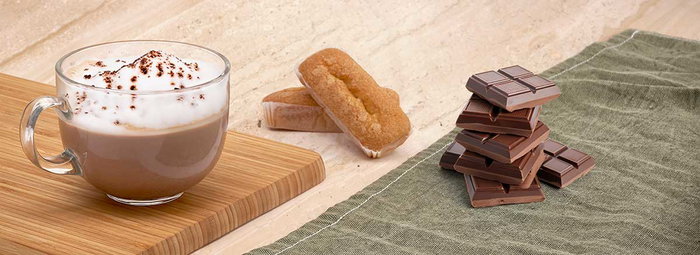 Vivalto Bol Petit Déjeuner en Verre avec Anse Jumbo 470 ml 13x8x10 cm Transparent (Set de 48)