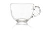 Vivalto Bol Petit Déjeuner en Verre avec Anse Jumbo 470 ml 13x8x10 cm Transparent (Set de 48)