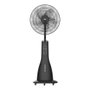 Edm Ventilateur brumisateur rechargeable 70 W, Ø41 x 128 cm