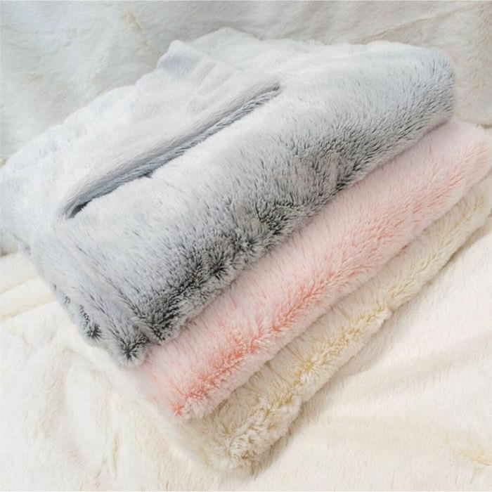 Domiva Couverture doublée ultra douce Crème 75 x 100 cm Domiva Couverture doublée ultra douce Crème 75 x 100 cm