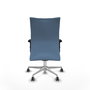 PIQUERAS Y CRESPO Chaise Albacete confidente Synchro Tissu Bleu ciel