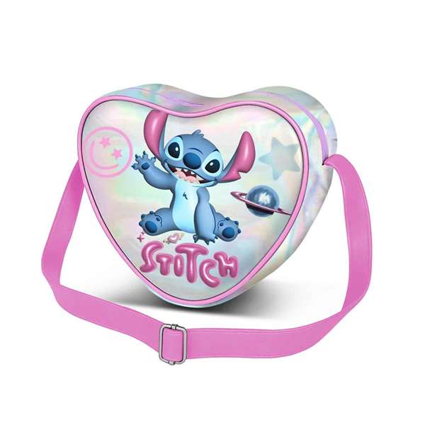 Karactermania Lilo & Stitch Casual Heart Sac à bandoulière Cosmic Argenté