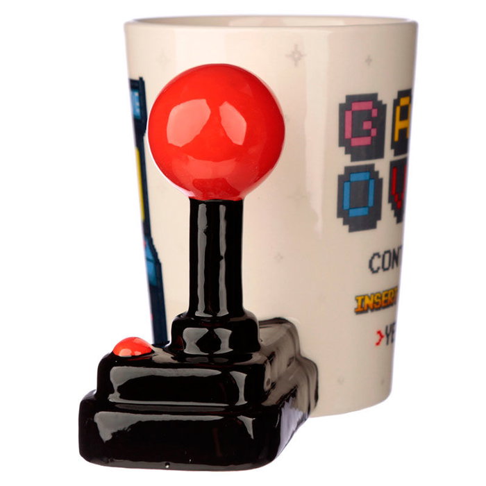 PUCKATOR Tasse à anse 3D Joystick Arcade Game Over - Taille 11x14,5x8,5 cm