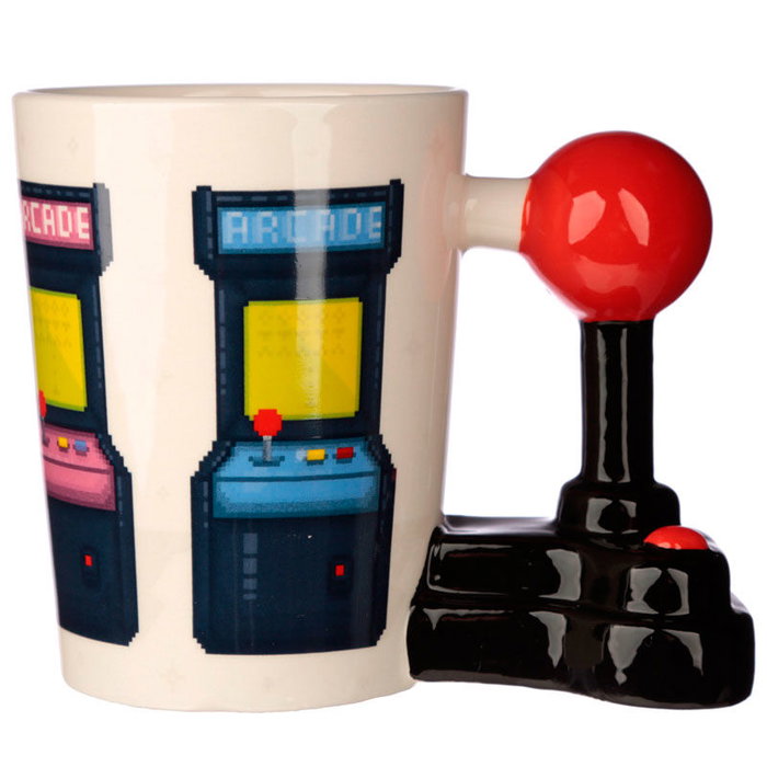 PUCKATOR Tasse à anse 3D Joystick Arcade Game Over - Taille 11x14,5x8,5 cm