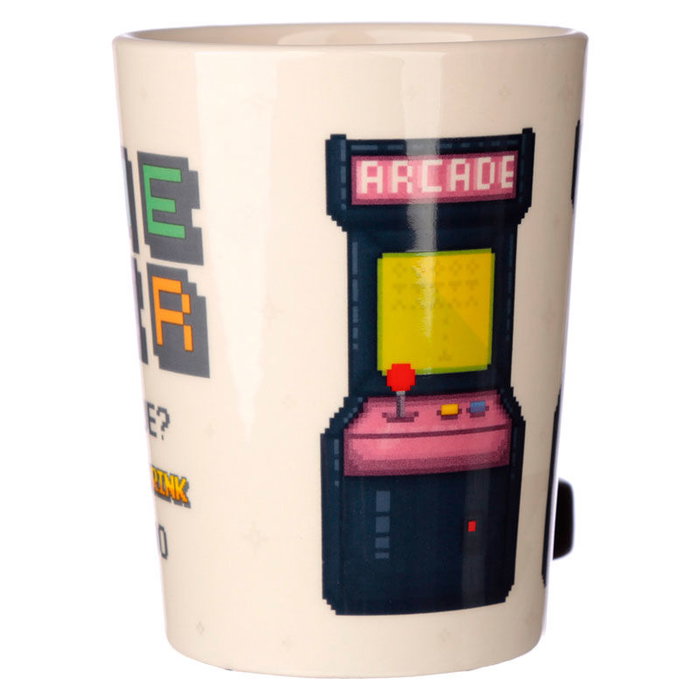 PUCKATOR Tasse à anse 3D Joystick Arcade Game Over - Taille 11x14,5x8,5 cm