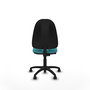PIQUERAS Y CRESPO Chaise de bureau Algarra Turquoise sans accoudoirs
