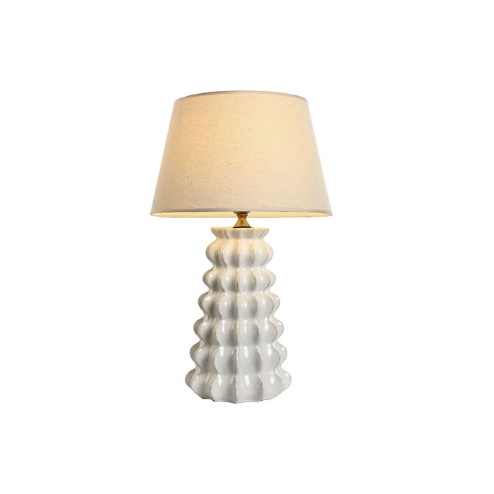 Lampe de bureau Home ESPRIT Blanc Porcelaine 50 W 220 V 40 x 40 x 65 cm