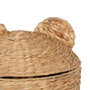 BigBuy Home Panier Noir Beige Fibre naturelle
