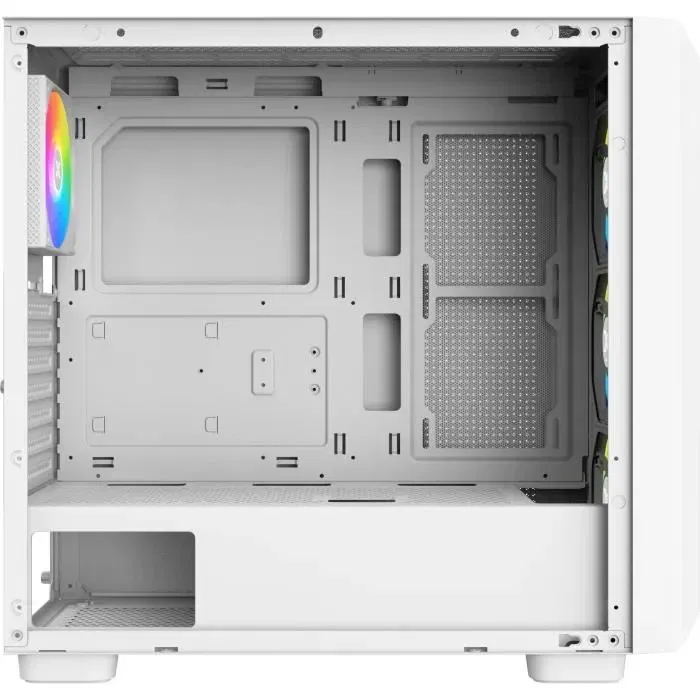 Xigmatek Y Pro Arctic Blanc - Boîtier PC Gaming Moyen Tour - Format E-ATX - 4 Ventilateurs 120mm A-RGB - Façade Mesh - Verre Trempé - USB 3.0