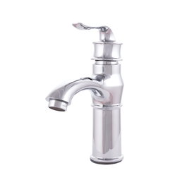 Robinet de lavabo classique à levier unique, laiton/zinc chromé, eau chaude-froide