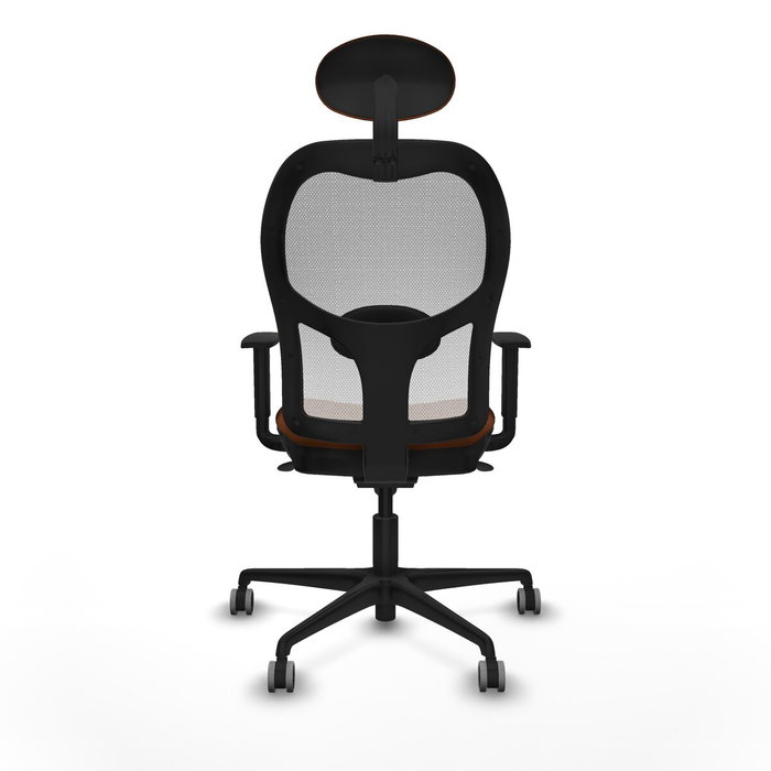 Piqueras y Crespo Chaise de Bureau avec Appui-tête Jorquera 1D036G1 Blanc Marron Piqueras y Crespo Chaise de Bureau avec Appui-tête Jorquera 1D036G1 Blanc Marron