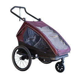 XLC DUO T Remorque Enfant Deux Places Rouge Bordeaux 20 inch