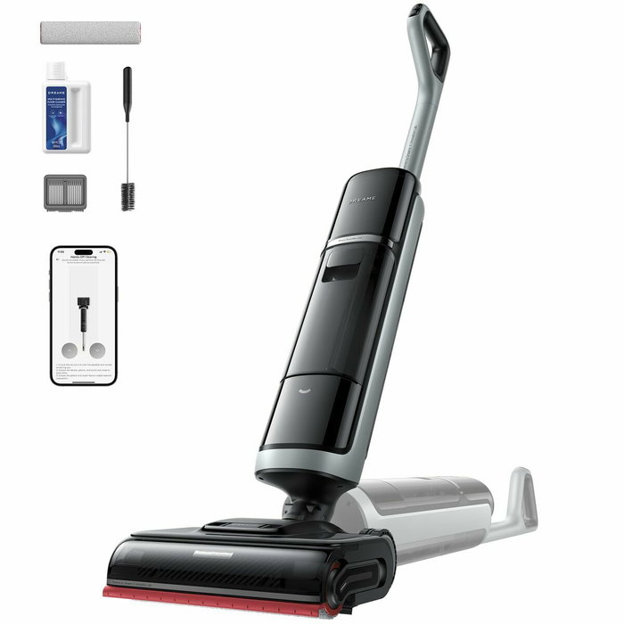 Dreame H15 Pro Heat Noir, Aspirateur Laveur à Eau Chaude 85 °C et 22 kPa Dreame H15 Pro Heat Noir, Aspirateur Laveur à Eau Chaude 85 °C et 22 kPa