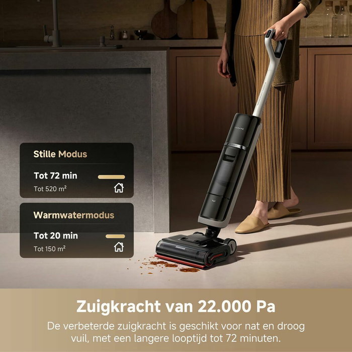 Dreame H15 Pro Heat Noir, Aspirateur Laveur à Eau Chaude 85 °C et 22 kPa Dreame H15 Pro Heat Noir, Aspirateur Laveur à Eau Chaude 85 °C et 22 kPa