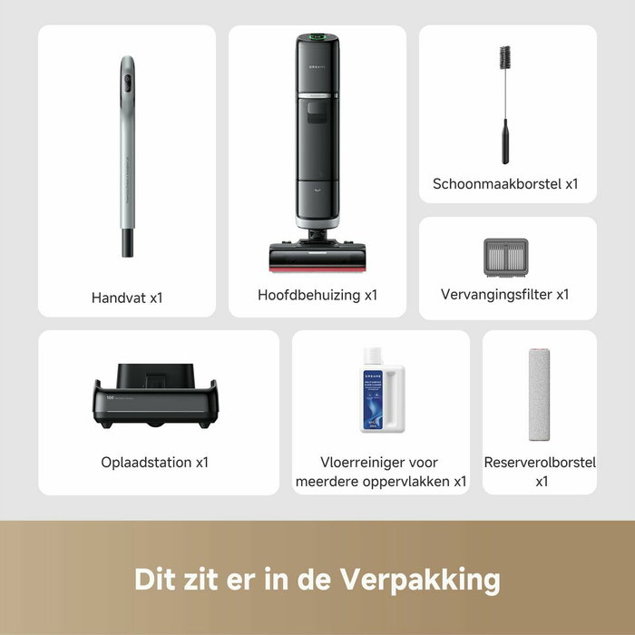 Dreame H15 Pro Heat Noir, Aspirateur Laveur à Eau Chaude 85 °C et 22 kPa Dreame H15 Pro Heat Noir, Aspirateur Laveur à Eau Chaude 85 °C et 22 kPa