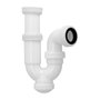 ABRISA Siphon courbe extensible T-31 avec écrou fou 1 1/2 pouces Ø 40 mm