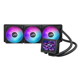 ASUS ROG Ryujin III 360 ARGB Extreme Kit Refroidissement Liquide AIO, Radiateur 360mm, 3 Ventilateurs 120mm, ARGB, Écran LCD, Noir
