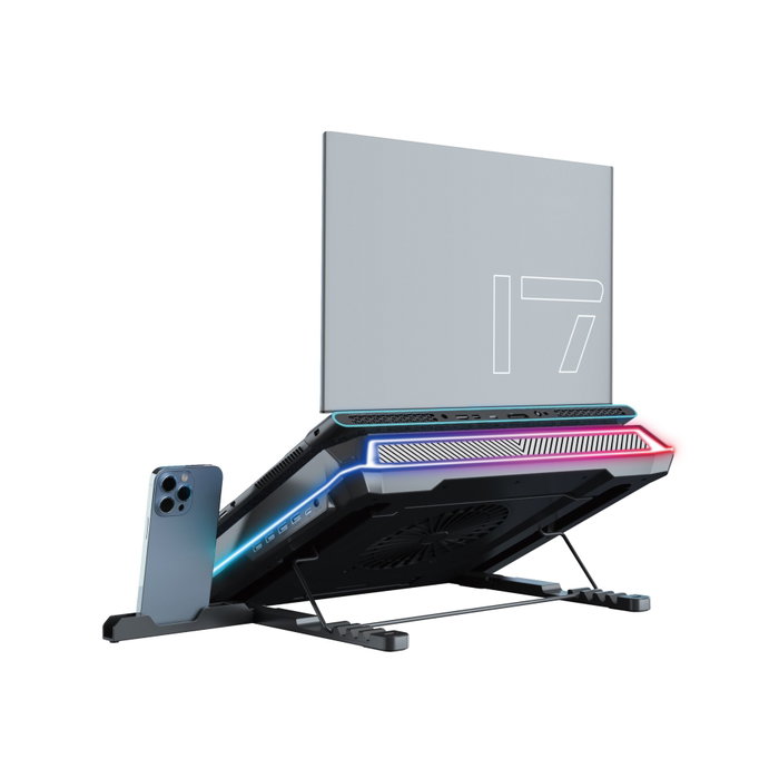 Conceptronic THYIA03B Gaming Notebook Cooler avec Hub USB