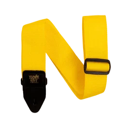 ERNIEBALL Sangle pour Guitare et Basse en Polypropylène - Jaune et Noir