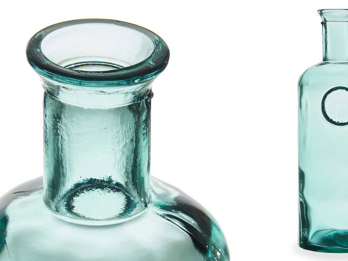 GIFTDECOR Bouteille décorative en verre STAMP 2,5L Transparente