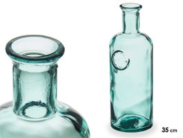 GIFTDECOR Bouteille décorative en verre STAMP 2,5L Transparente