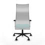 Piqueras y Crespo Chaise de Bureau Albacete Turquoise et Blanc