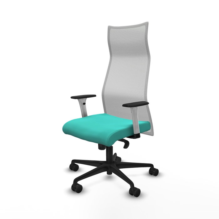Piqueras y Crespo Chaise de Bureau Albacete Turquoise et Blanc Piqueras y Crespo Chaise de Bureau Albacete Turquoise et Blanc