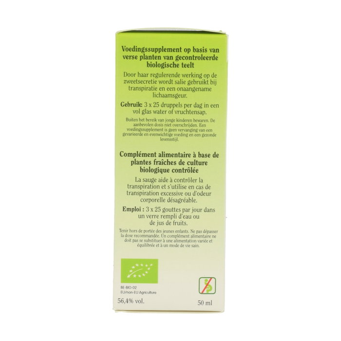 Biover Extrait de Salvia officinalis (Salvia) Bio 50ml