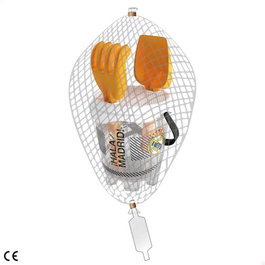 Color Baby Cubo de Playa Castillo Real Madrid - Seau, Pelle, Râteau et Tamis pour Sable - Diamètre 18 cm - À Partir de 3 Ans