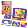 Mieredu Jeu Éducatif Magnétique Tangram Kit Débutant Me330A - 32 Cartes Modèles pour Développer la Logique et la Motricité Fine - À Partir de 3 Ans